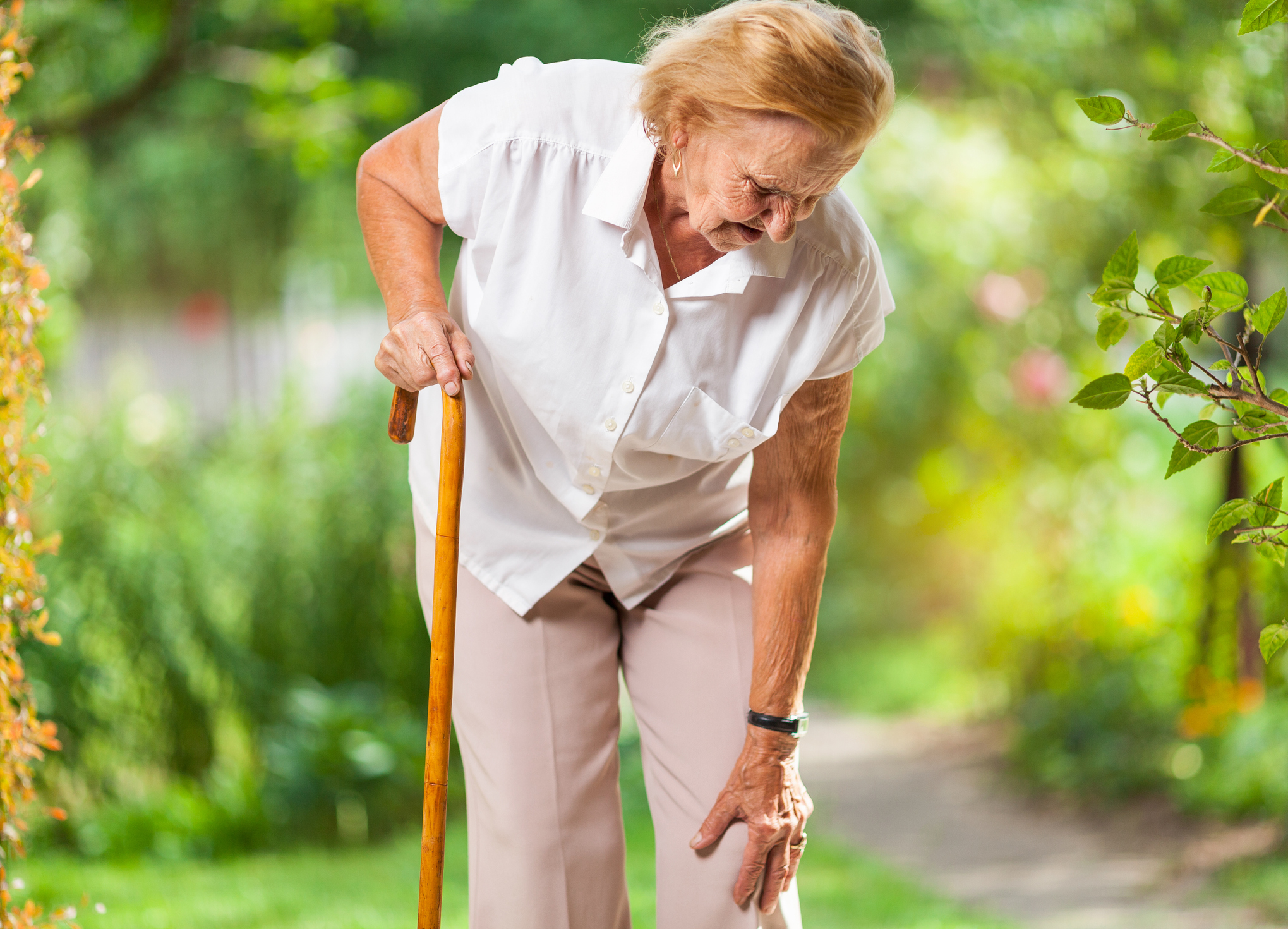 Joint stiffness from osteoarthritis can makes seniors unstable and at an increased risk for falls.